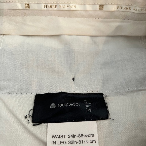 BALMAIN - Vintage and Rare Mens Three Button Suit Made in Italy Size 40R 80% OFF - Picture 10 of 11